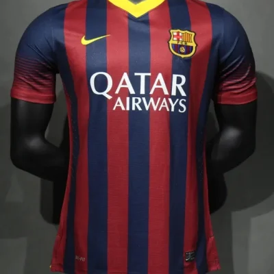 Barcelona Retro Jersey Home Soccer Shirt 2013-14