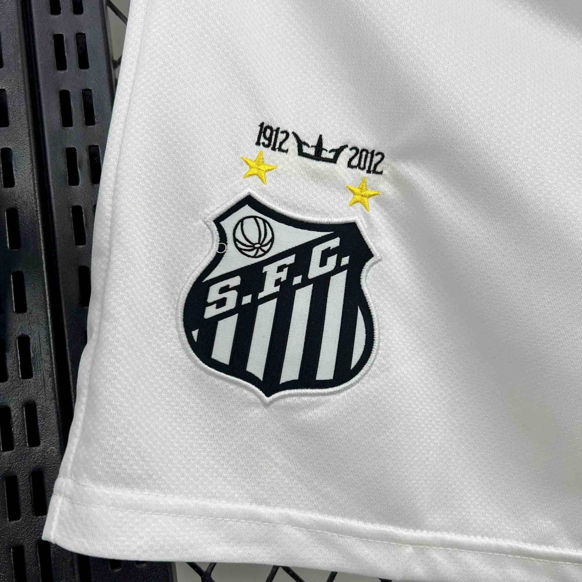Santos FC Retro Soccer Jersey Home Custom Shorts 2012 - Image 3