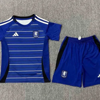 Aston Villa Football Jersey Third Away Kids Kit Jersey+Shorts 2024/25