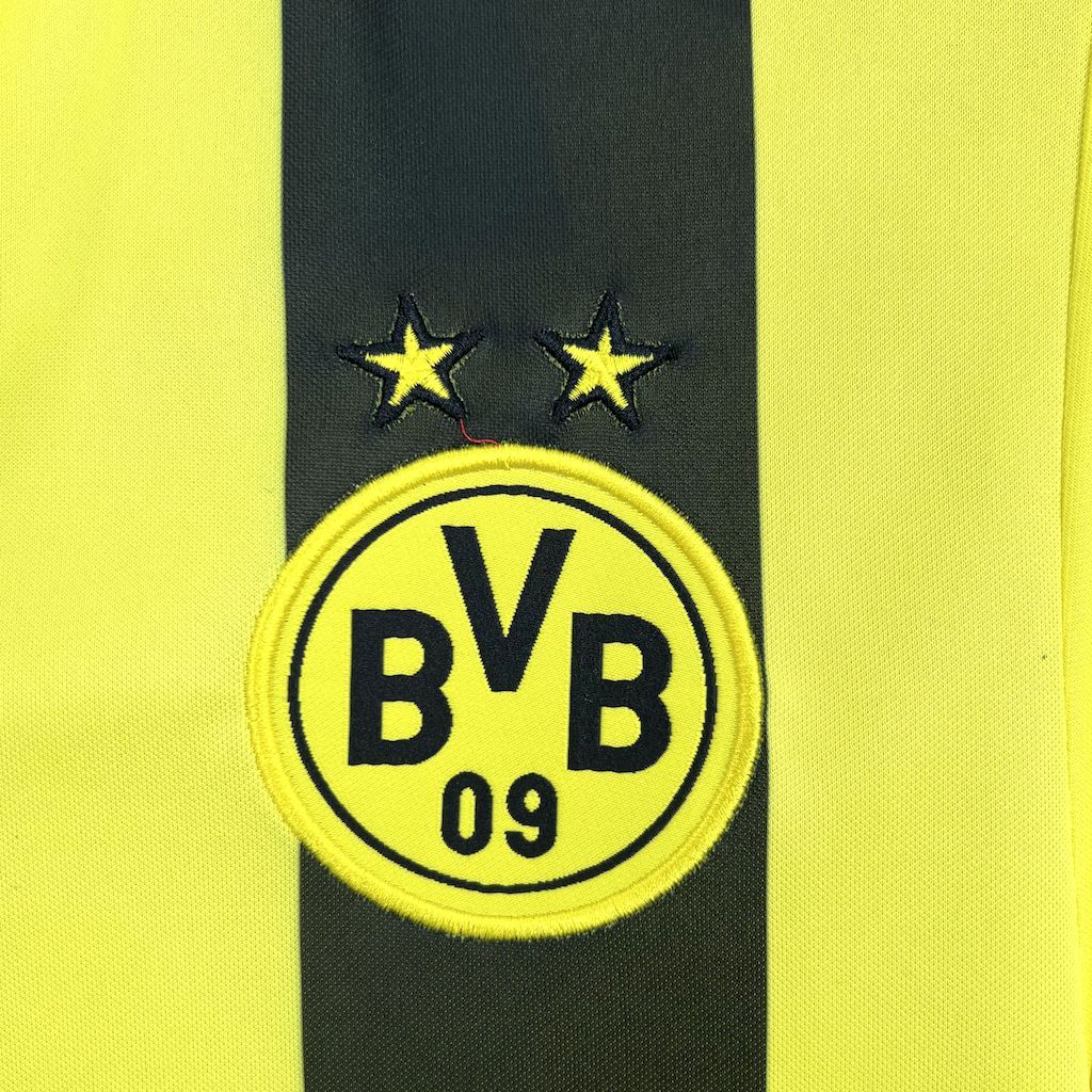 Borussia Dortmund Retro Jersey Home Soccer Shirt 2012-13 - Image 3