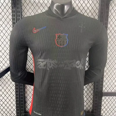 Soccer Jersey Barcelona Away x Travis Scott Long Sleeve Shirt 2024/25