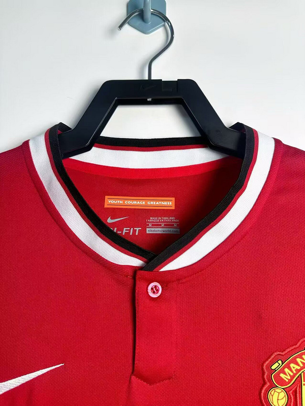 Manchester United Retro Home Football Jersey Shirt 2014/15 - Image 3