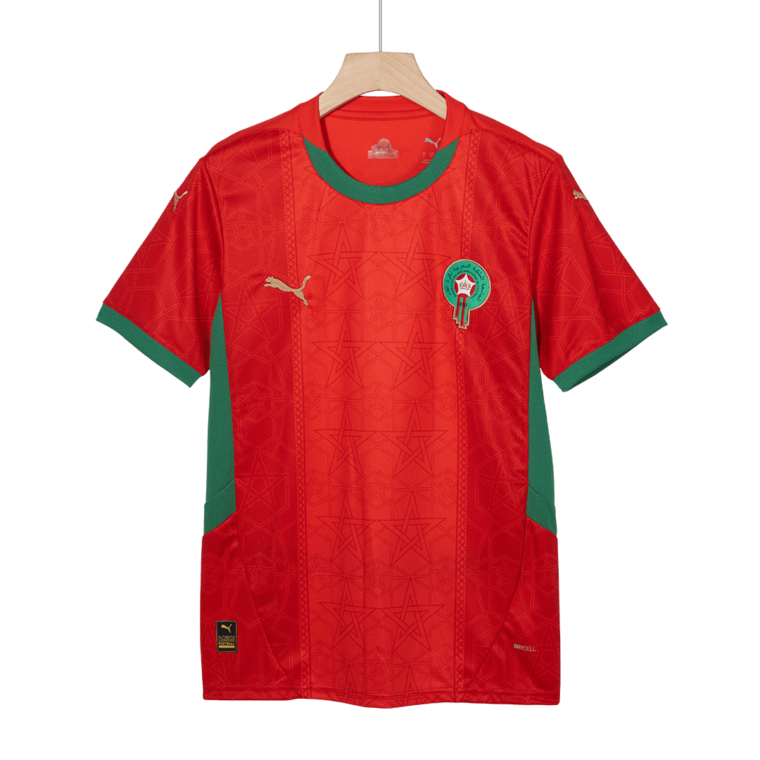 Morocco Soccer Jersey Home Custom Shirt 2024-25