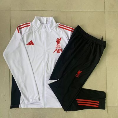 Alternative view of Kids Liverpool Training Kit (Jacket+Pants) White 2025/26