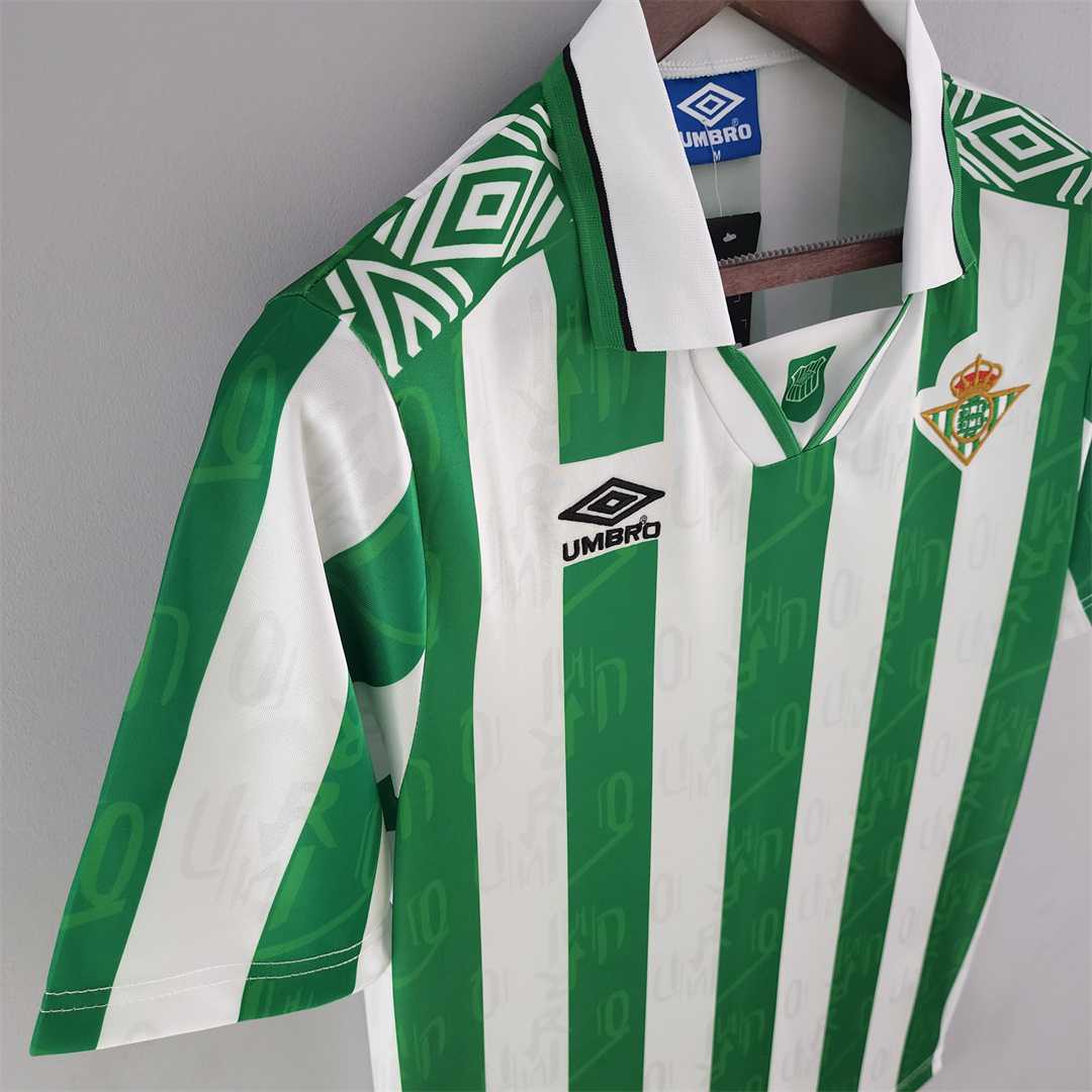 Real Betis Retro Jersey Home Soccer Shirt 1994/95 - Image 3