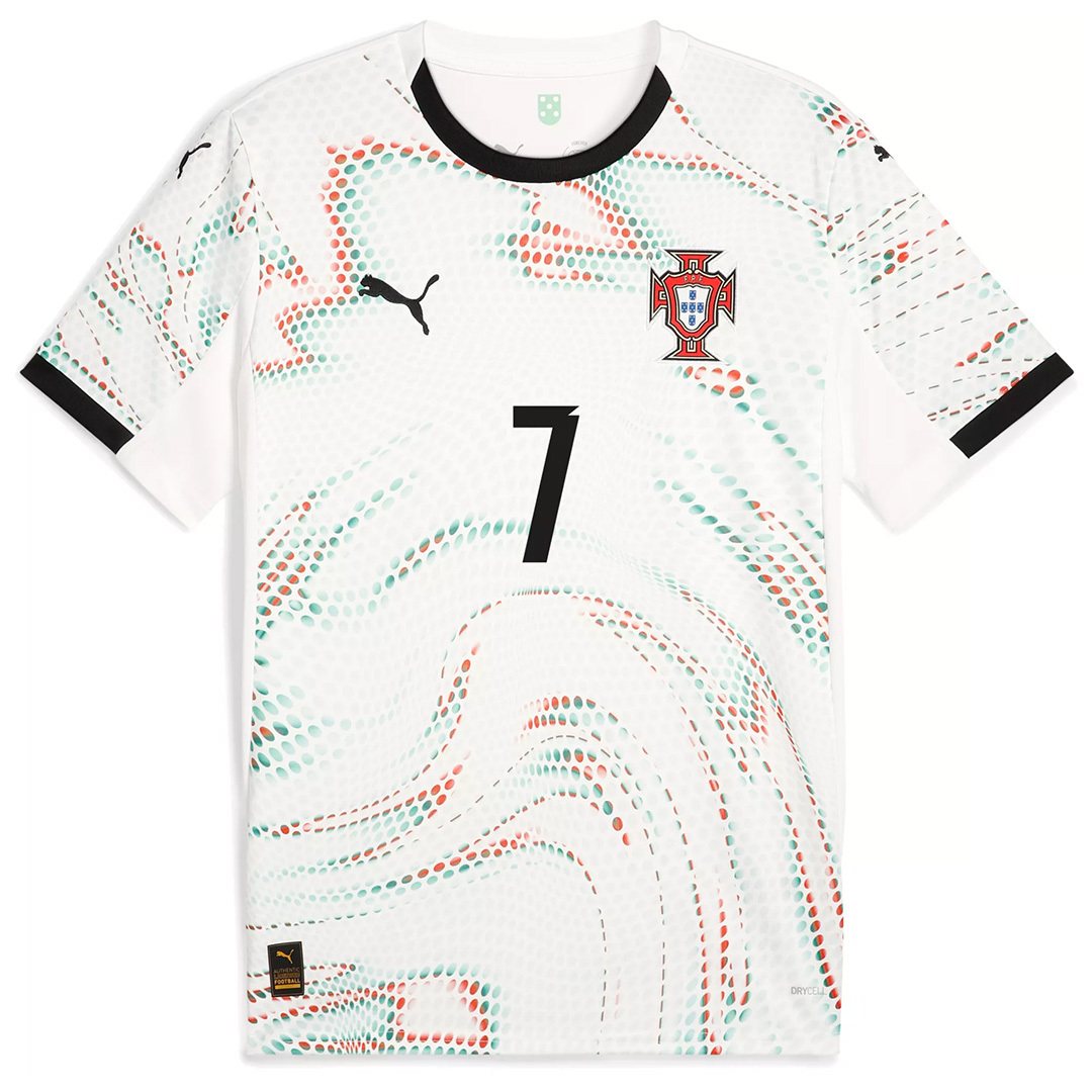 Ronaldo #7 Portugal Soccer Jersey Away Shirt 2025 - Image 2