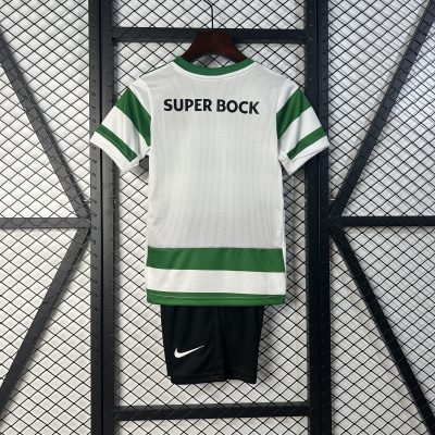 Alternative view of Sporting CP Soccer Jersey Home Kids Kit Jersey+Shorts 2025/26