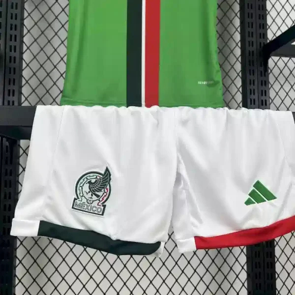 Mexico Home Soccer Jersey Kids Kit Jersey+Shorts 2025 - Image 4