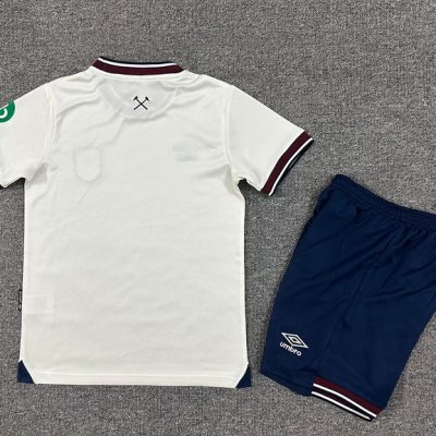 Alternative view of West Ham United Football Jersey Away Kids Kit Jersey+Shorts 2025-26