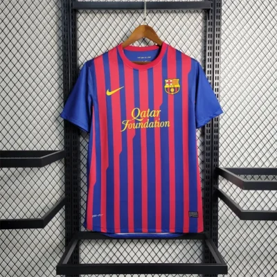 Barcelona Retro Jersey Home Soccer Shirt 2011-12