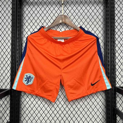 Netherlands Soccer Jersey Home Custom Shorts EURO 2024
