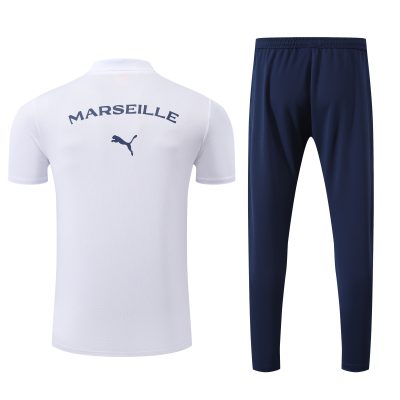Alternative view of Marseille Training Kit (Polo+Pants) White 2025/26
