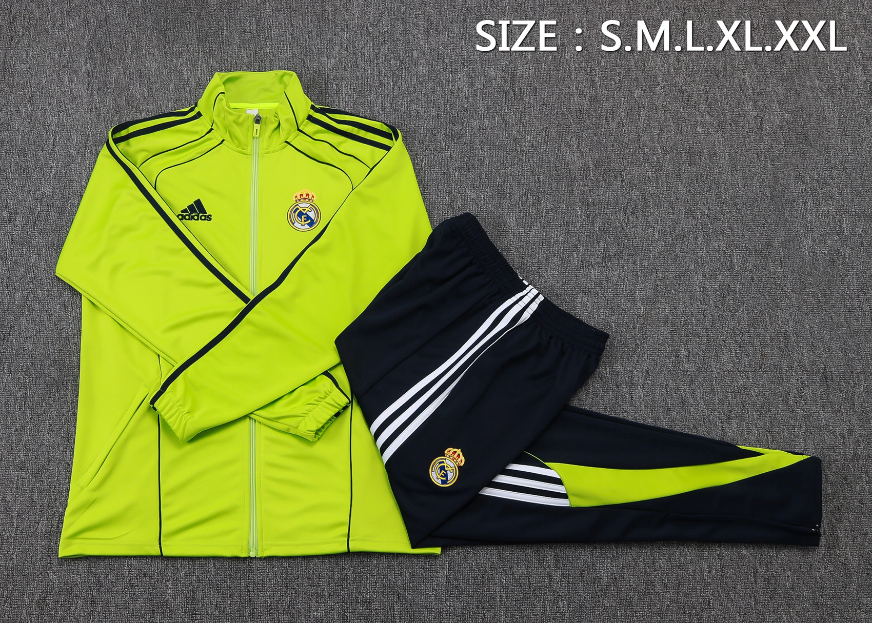 Real Madrid Training Kit (Jacket+Pants) Green 2025/26 - Image 2