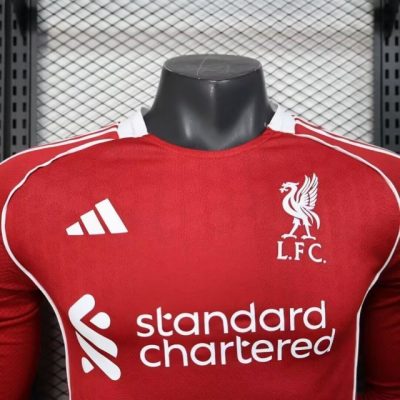 Alternative view of Liverpool  Football Jersey Home Long Sleeve Shirt 2025/26