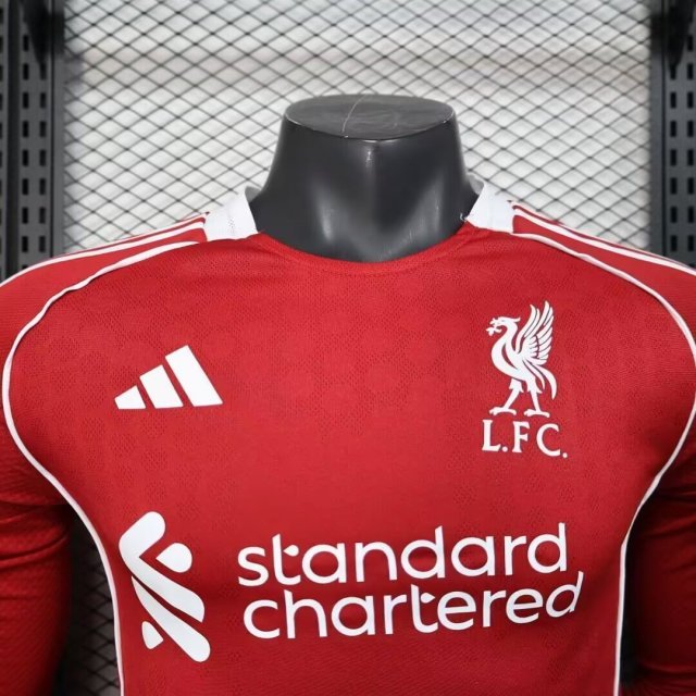 Liverpool Football Jersey Home Long Sleeve Shirt 2025/26 - Image 2