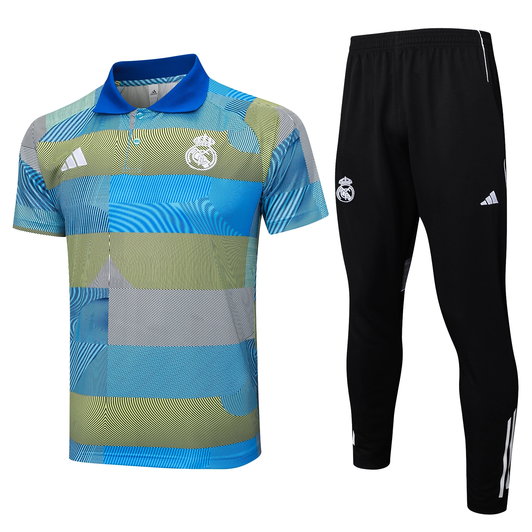 Real Madrid Training Kit (Polo+Pants) Green 2025/26