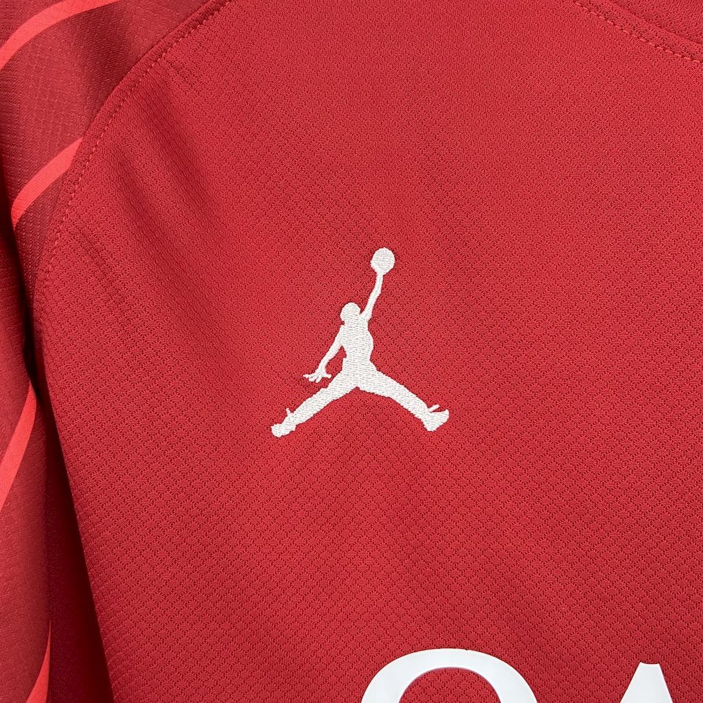 PSG Soccer Jersey Red Custom Long Sleeve Shirt 2025/26 - Image 5