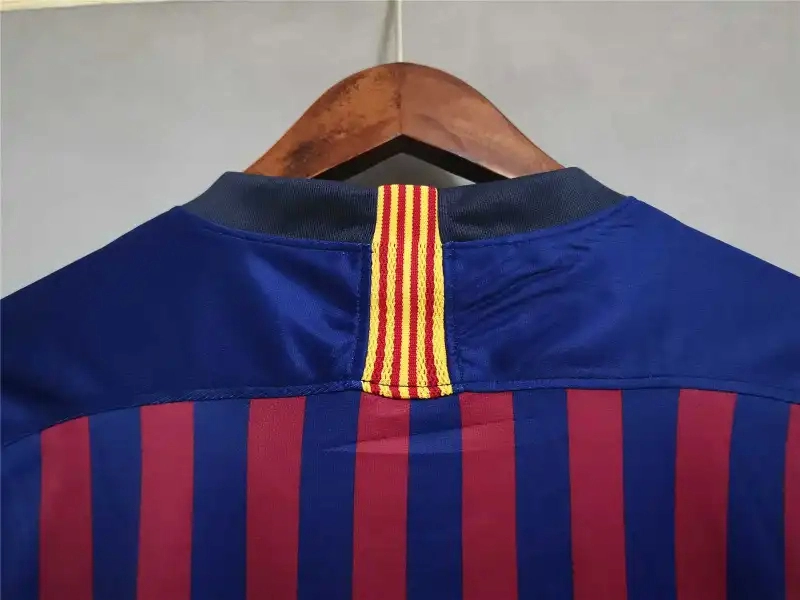 Barcelona Retro Jersey Home Soccer Shirt 2018-19 - Image 4