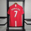 Ronaldo #7 Manchester United Retro Home Football Jersey Shirt 2007/08