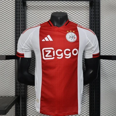 Ajax Football Jersey Home Shirt 2025/26