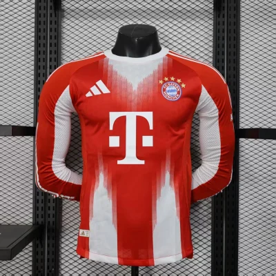 Bayern Munich Soccer Jersey Home Long Sleeve Shirt 2025/26