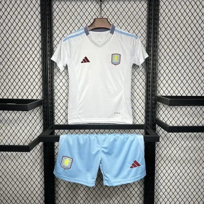 Aston Villa Football Jersey Away Kids Kit Jersey+Shorts 2024/25