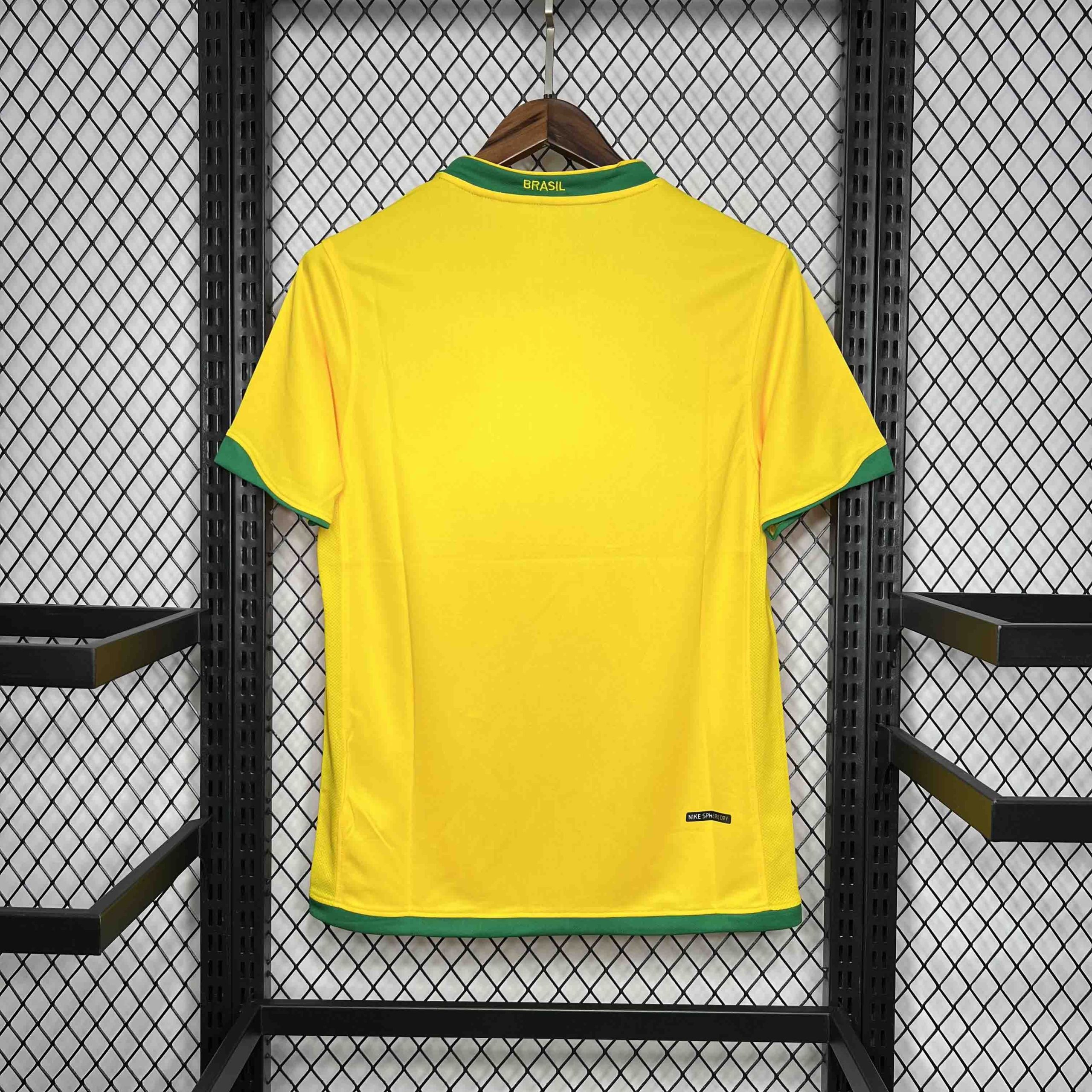 Brazil Retro Jersey Custom Home Soccer Jersey World Cup 2006 - Image 2