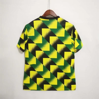 Alternative view of Arsenal Soccer Jersey Pre-Match Custom Shirt 2022/23 - Inspired by Jamaica