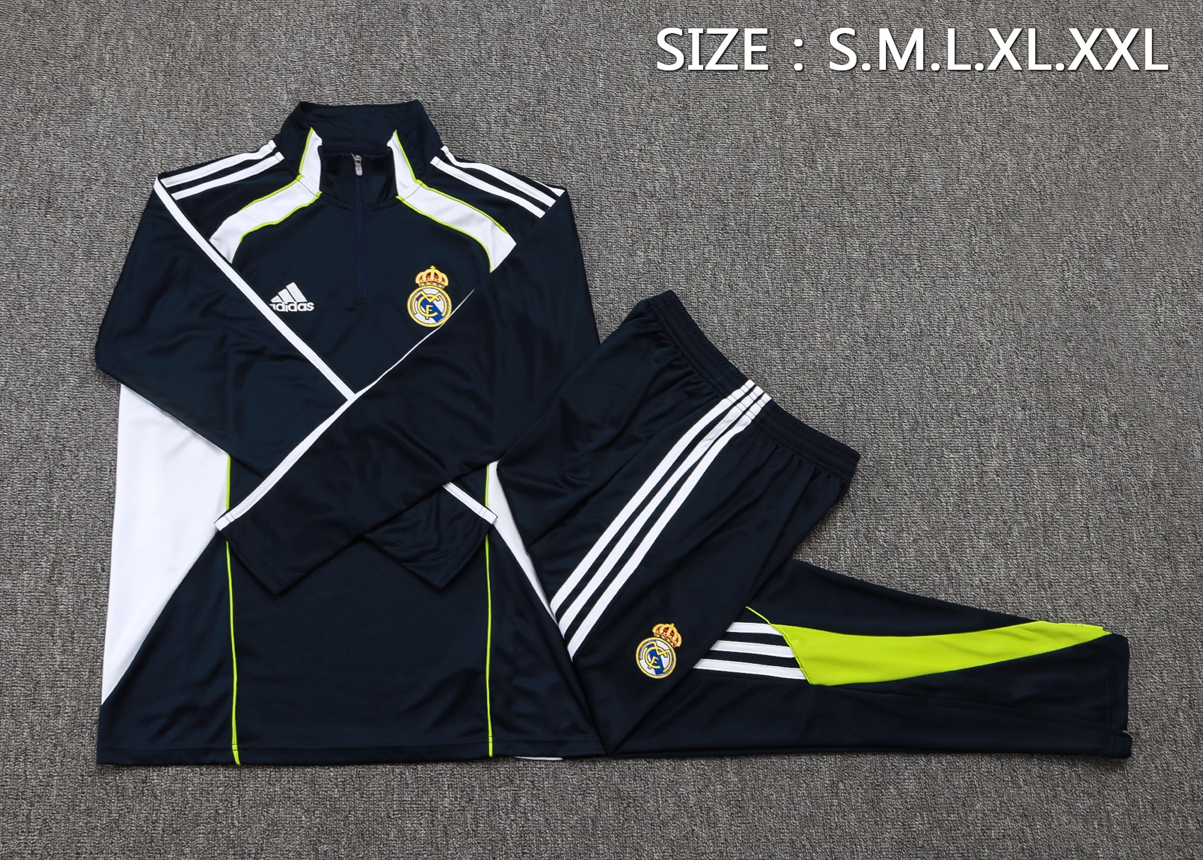 Real Madrid Training Kit (Sweatshirt+Pants) Cyan 2025/26 - Image 2